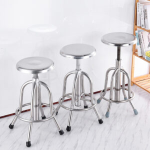 ghế xoay inox 29x68cm với Mặt ghế bọc nệm hoặc inox