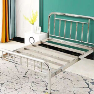 giường inox 1m2x2m mỗi ngăn có ổ khóa riêng biệt giúp bảo mật tài liệu