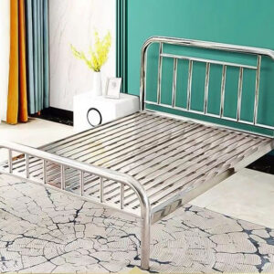 giường inox 1m6x2m khung inox hộp 30 x 60 mm