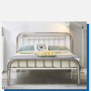 giường inox 1m8x2m mẫu giường ngủ này dùng để làm giường ngủ trong gia đình, hoặc làm giường bệnh nhân trong bệnh viện, phòng khám