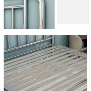 giường inox 1mx2m mối hàn bằng công nghệ hàn TIG có khí Argon bảo vệ chống oxi hóa