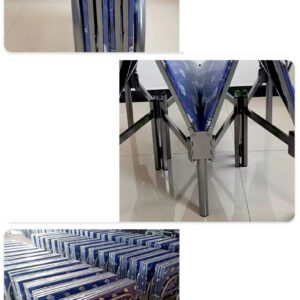 giường inox xếp gọn 120x190cm chân đế cao su chống trượt