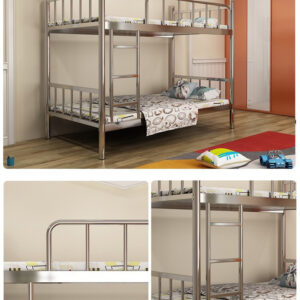 giường tầng inox 2000x920x1750mm mối hàn bằng công nghệ hàn TIG có khí Argon bảo vệ chống oxi hóa