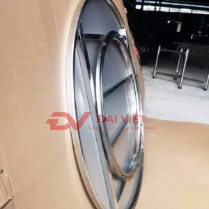 mặt bàn inox tròn 100cm Mặt bàn inox này kết hợp với chân bàn inox rời xếp gọn dùng làm bàn ăn trong không gian nội thất phòng ăn