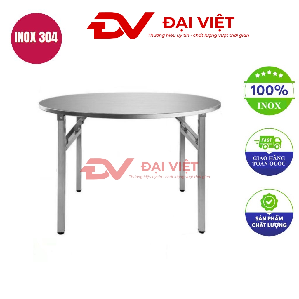 mặt bàn inox tròn 180cm