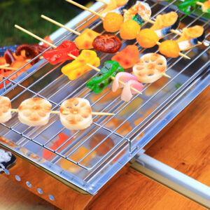 thùng nướng than inox 45x24x17cm mối hàn bằng công nghệ hàn TIG có khí Argon bảo vệ chống oxi hóa