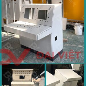 vỏ tủ điện bàn điều khiển 600x960x400 với các bộ phận được làm từ inox chống gỉ