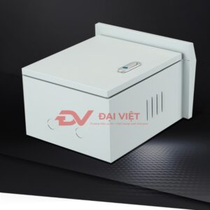 vỏ tủ điện phân phối ngoài trời sơn tĩnh điện 300x250x160mm với các lam thoát khí