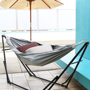 võng xếp inox 245x78x85cm Chất Liệu Khung Inox 304 cao cấp chống gỉ, có thể gấp gọn mang đi tiện lợi