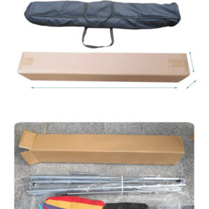 võng xếp inox 249x85x98cm Chân đế với các đế cao su chống trượt