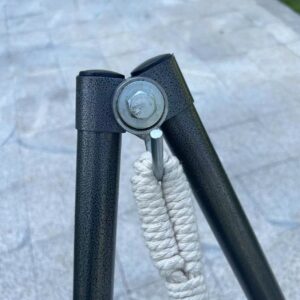 võng xếp inox 250x84x127cm Chân đế với các đế cao su chống trượt