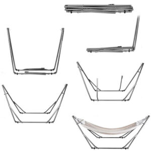 võng xếp inox 250x84x127cm Khối lượng 9.4Kg