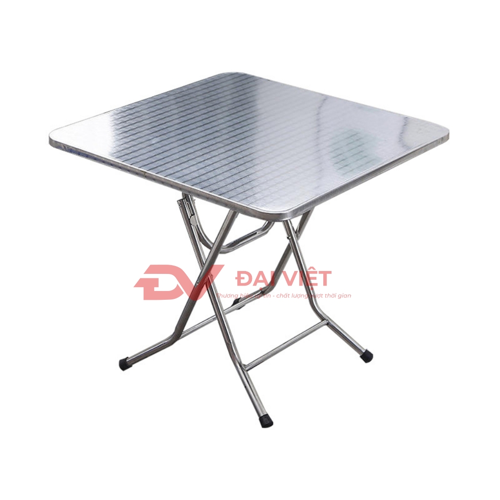 Bàn inox xếp gọn