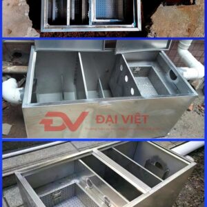 Với 3 ngăn gồm ngăn Rác, ngăn mỡ và ngăn nước sạch