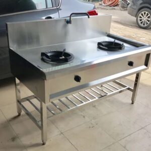 Bếp ga công nghiệp 1 họng kiềng tô có gáy Áp suất gas 500mbar