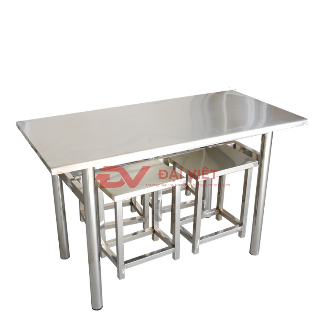 Bộ bàn ghế inox