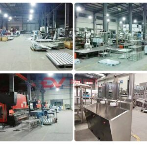 Chậu rửa công nghiệp 2 hố 1800x650x950mm 2