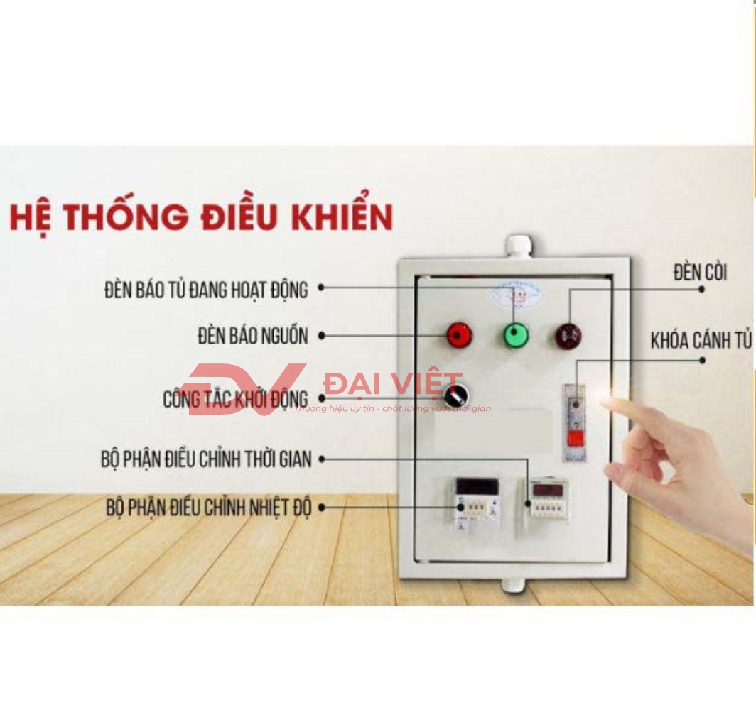 Hệ thống điều khiển của tủ hấp cơm công nghiệ