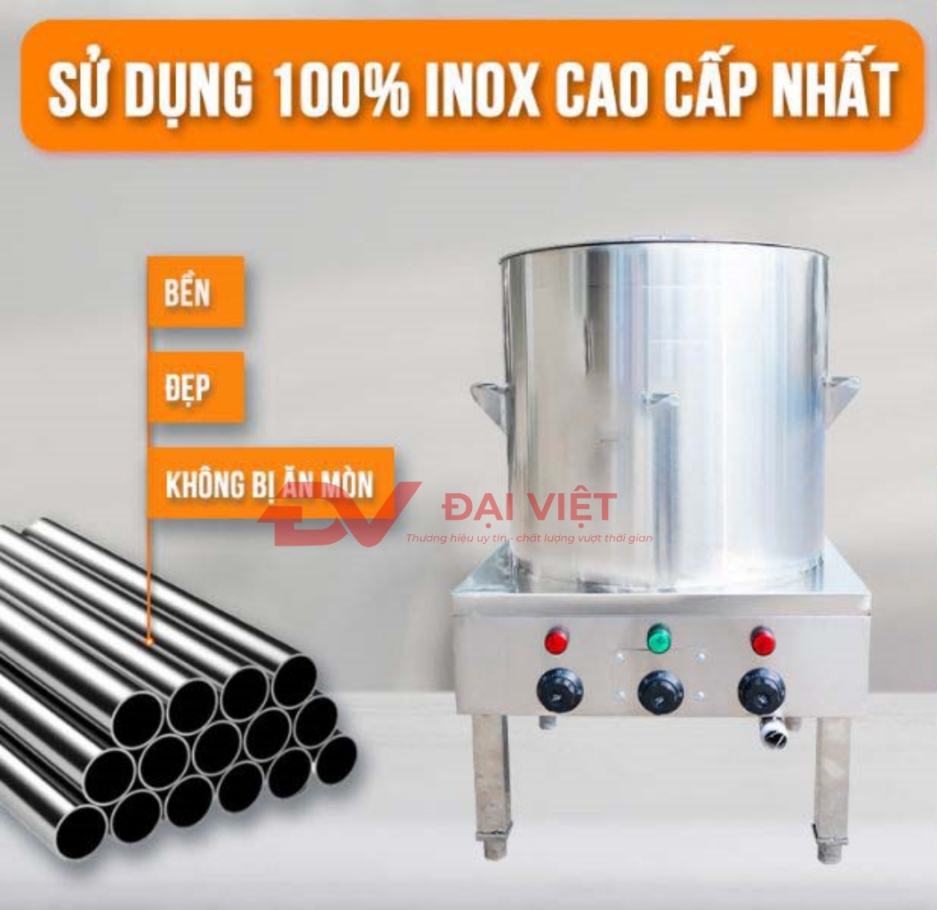 Nồi nấu cháo công nghiệp làm từ inox 304