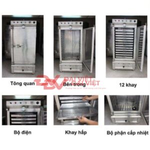 Cấu tạo của tủ hấp cơm công nghiệp