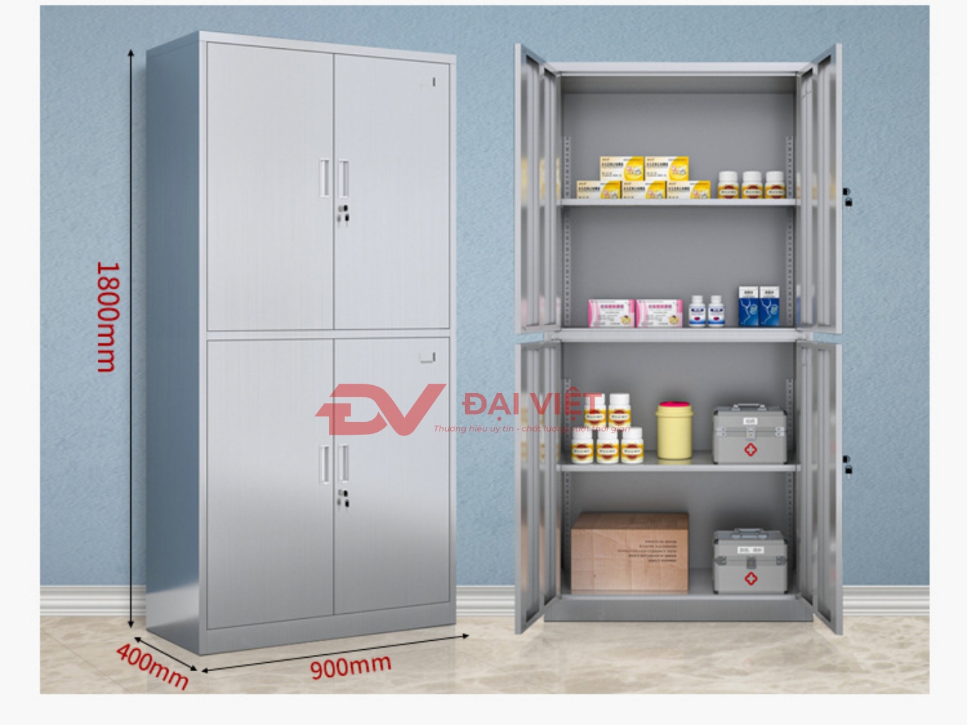 Vai trò và tầm quan trọng của tủ thuốc inox trong các cơ sở y tế