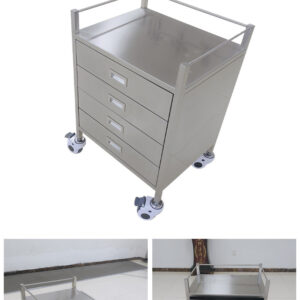 Xe đẩy dụng cụ y tế 600x450x900mm 4 ngăn kéo Sản phẩm chất lượng cao, đạt tiêu chuẩn ISO 9001 2015.