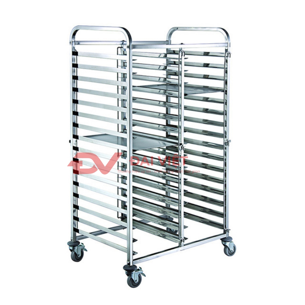 Xe đẩy khay inox