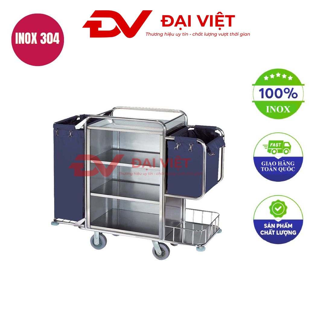 Xe dọn phòng khách sạn 1360x460x1260 mm