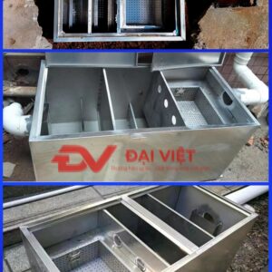Với 3 ngăn gồm ngăn Rác, ngăn mỡ và ngăn nước sạch