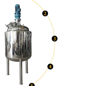 bồn khuấy gia nhiệt thủy phân enzyme 300l 10