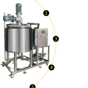 bồn khuấy trộn sốt 2 lớp 200l 07