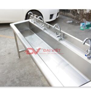 bồn rửa inox công nghiệp 4000x400x800mm 4