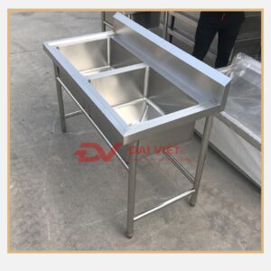 chậu rửa công nghiệp đôi 1200x600x800mm 3