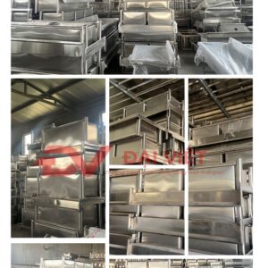 chậu rửa inox công nghiệp 2000x600x800mm 6
