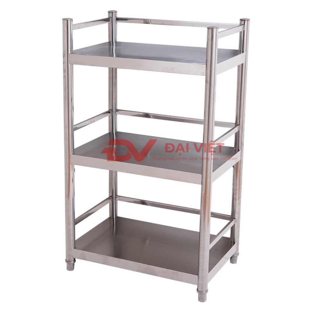 kệ inox 3 tầng mặt phẳng