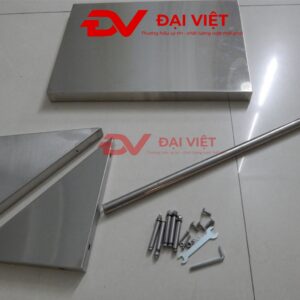 kệ phẳng inox 1 tầng treo tường 600x300x400mm các bộ phận có thể tháo rời