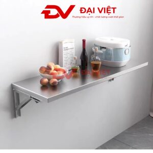 kệ phẳng inox 1 tầng treo tường gấp gọn 1000x400mm Không rỉ sét, không dám dính
