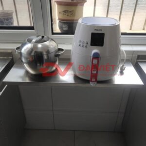 kệ phẳng inox 1 tầng treo tường gấp gọn 400x350mm đựng các vật năng