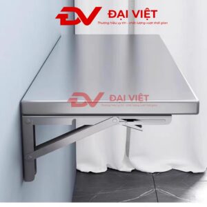 kệ phẳng inox 1 tầng treo tường gấp gọn 500x400mm có thể gấp gọn tiết kiệm không gian