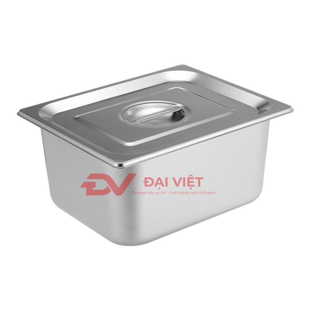 Khay inox có nắp đậy