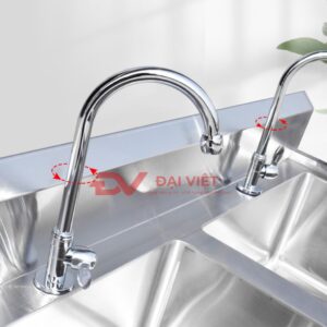 máng rửa tay inox công nghiệp 1800x500x800mm 1