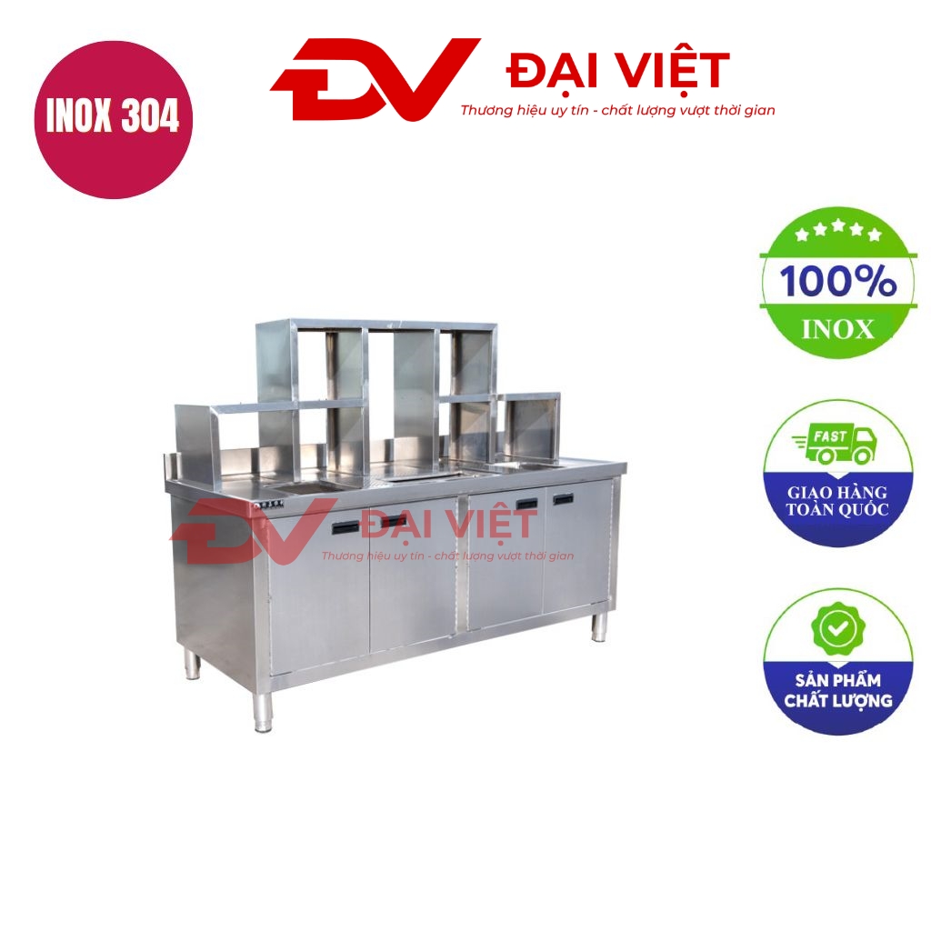 quầy bar inox 1200x700x800mm