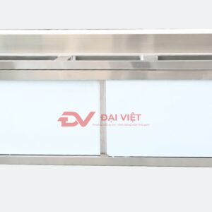 tủ inox 3 bồn rửa 1200x600x800mm 1