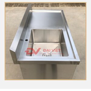 tủ inox có chậu rửa 1000x500x800mm 3