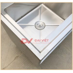 tủ inox có chậu rửa 1000x500x800mm 6