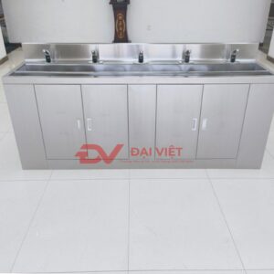 tủ inox tích hợp 5 vòi rửa 1200x600x800mm 5