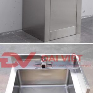 tủ inox tích hợp bồn rửa 1000x450x880mm 1