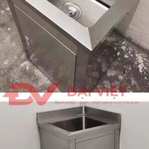 tủ inox tích hợp bồn rửa 1000x450x880mm 2