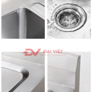 tủ inox tích hợp bồn rửa 1000x500x800mm 4