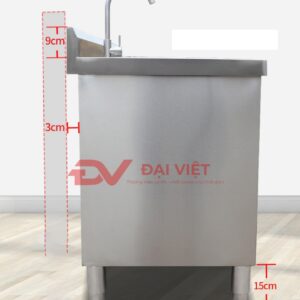tủ inox tích hợp bồn rửa 800x500x800mm 2
